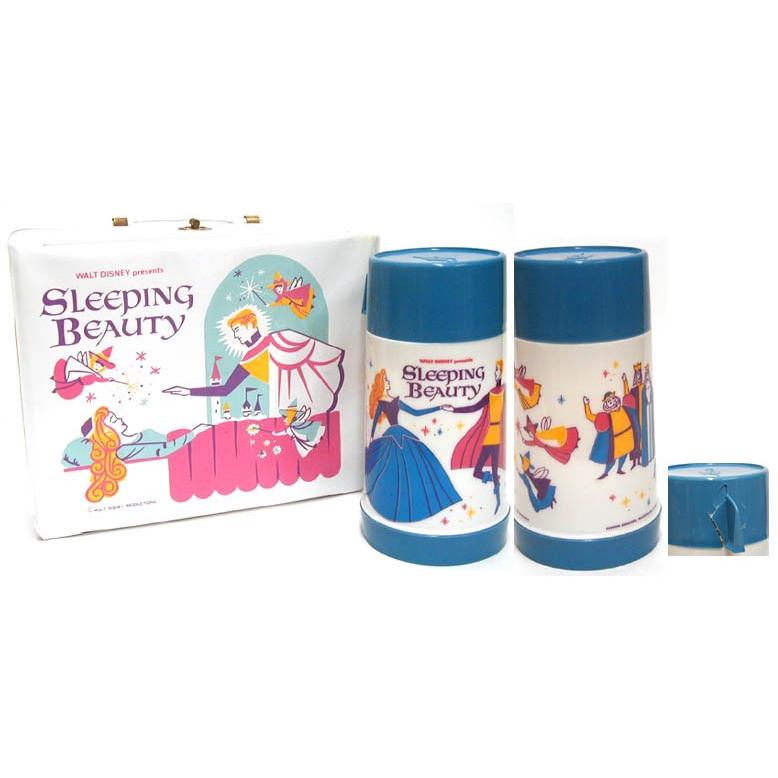 スリーピングビューティー ランチボックス 水筒付き ヴィンテージ