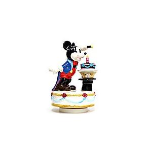 ミッキー 生誕50周年記念 オルゴールフィギュアリン(バースデーケーキ) ヴィンテージ ディズニー