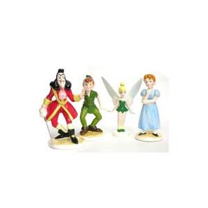 魅了 ピーターパン ポーセリンフィギュアリン 4点セット 80年代 日本製 アウトレット ディズニー 今月限定 特別大特価 Globaltask Net