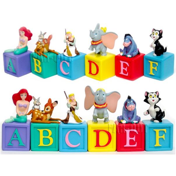 ディズニー アルファベット ブロック フィギュアリン ミッキー他 26点
