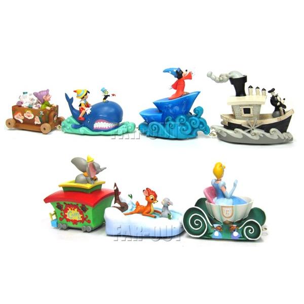 ディズニー パレード フロート フィギュアリン 7点コンプリートセット ショーケースコレクション_2