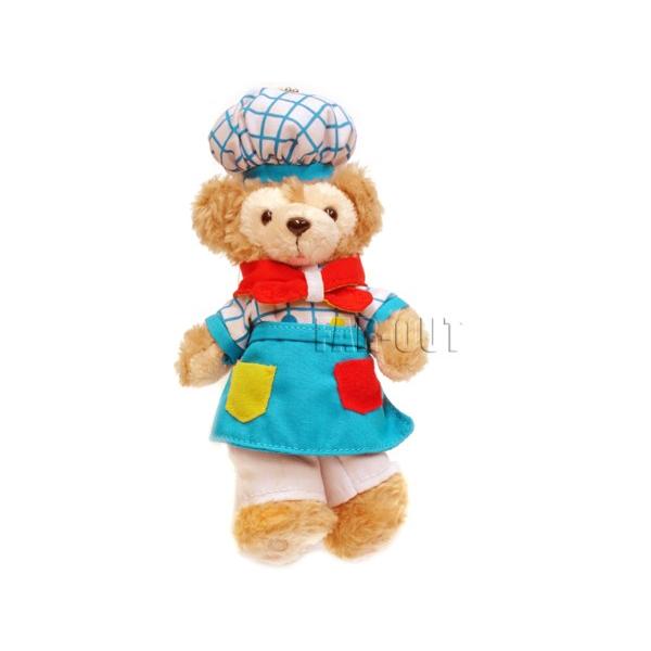 TDS 2009年1月 グッドタイム・カフェ ダッフィー ぬいぐるみ ボールチェーン バッジ キャストファッション 東京ディズニーシー