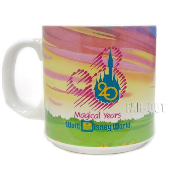 TDL WDW20周年記念 マグカップ ミッキー&ミニー、ドナルド w