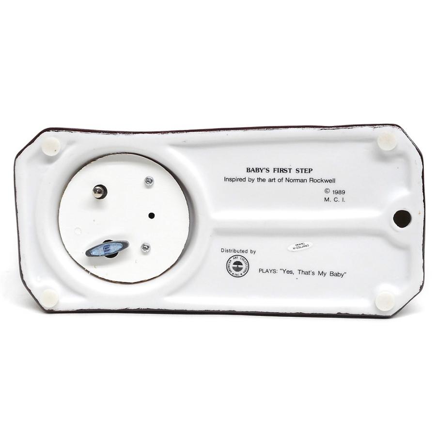 ノーマン・ロックウェル はじめの一歩 オルゴール付き フィギュア 1989