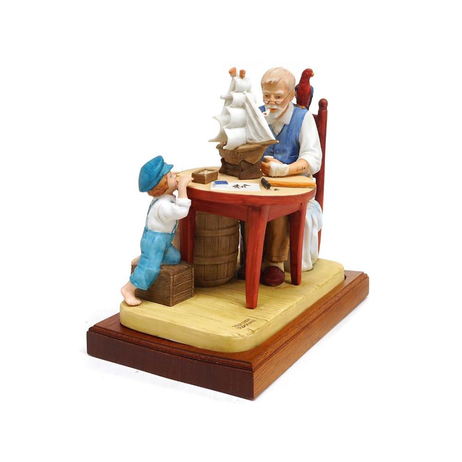 ノーマン・ロックウェル For a Good Boy 帆船の模型を作ってあげる