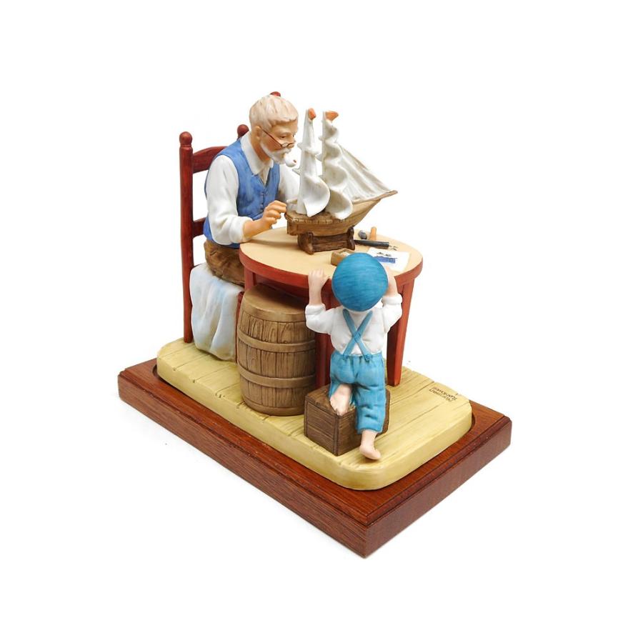 ノーマン・ロックウェル For a Good Boy 帆船の模型を作ってあげる