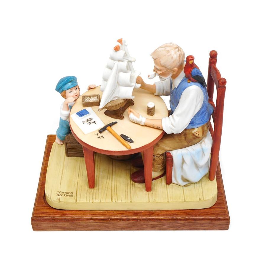 ノーマン・ロックウェル For a Good Boy 帆船の模型を作ってあげる