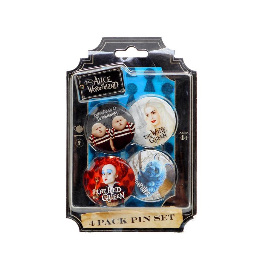 アリス イン ワンダーランド 白の女王 赤の女王 他 缶バッジ 4個入り 10年 不思議の国のアリス 缶バッチ ディズニー Alice In Wonderland 768 3326 Far Out 通販 Yahoo ショッピング