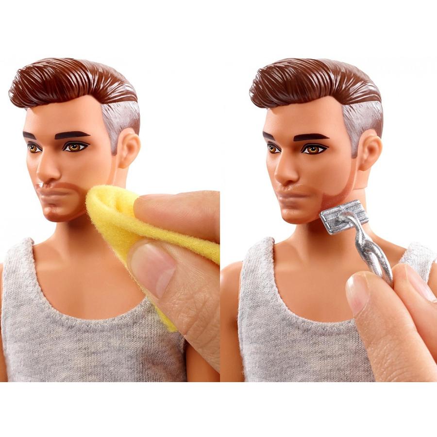 バービー ケン シェービング プレイセット ドール 人形 ひげ剃り 洗面