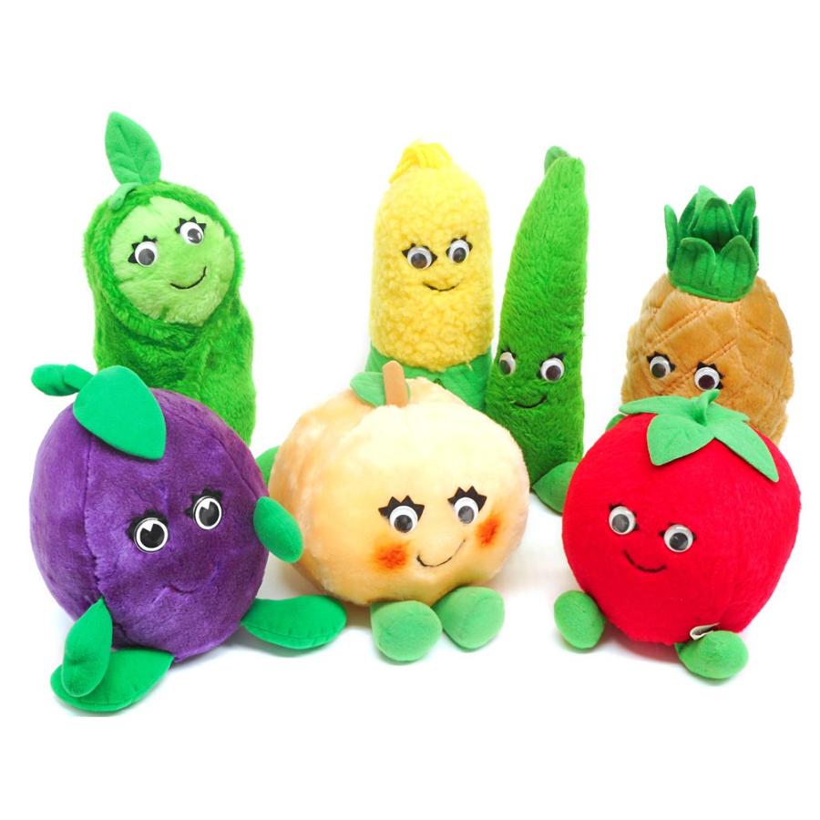 ビンテージ デルモンテ ぬいぐるみ オーナメント 6個SET 野菜 ビンテージ デルモンテ ぬいぐるみ オーナメント 6個SET 野菜