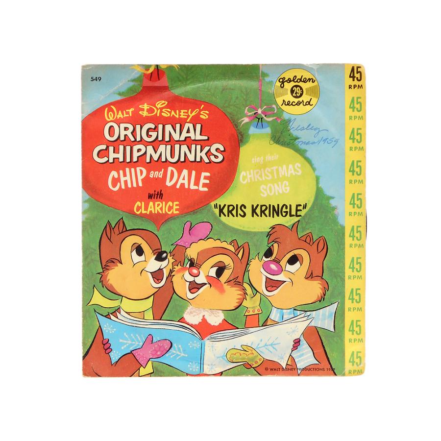 チップ&デール w/クラリス EPレコード Original Chipmunks 1959年