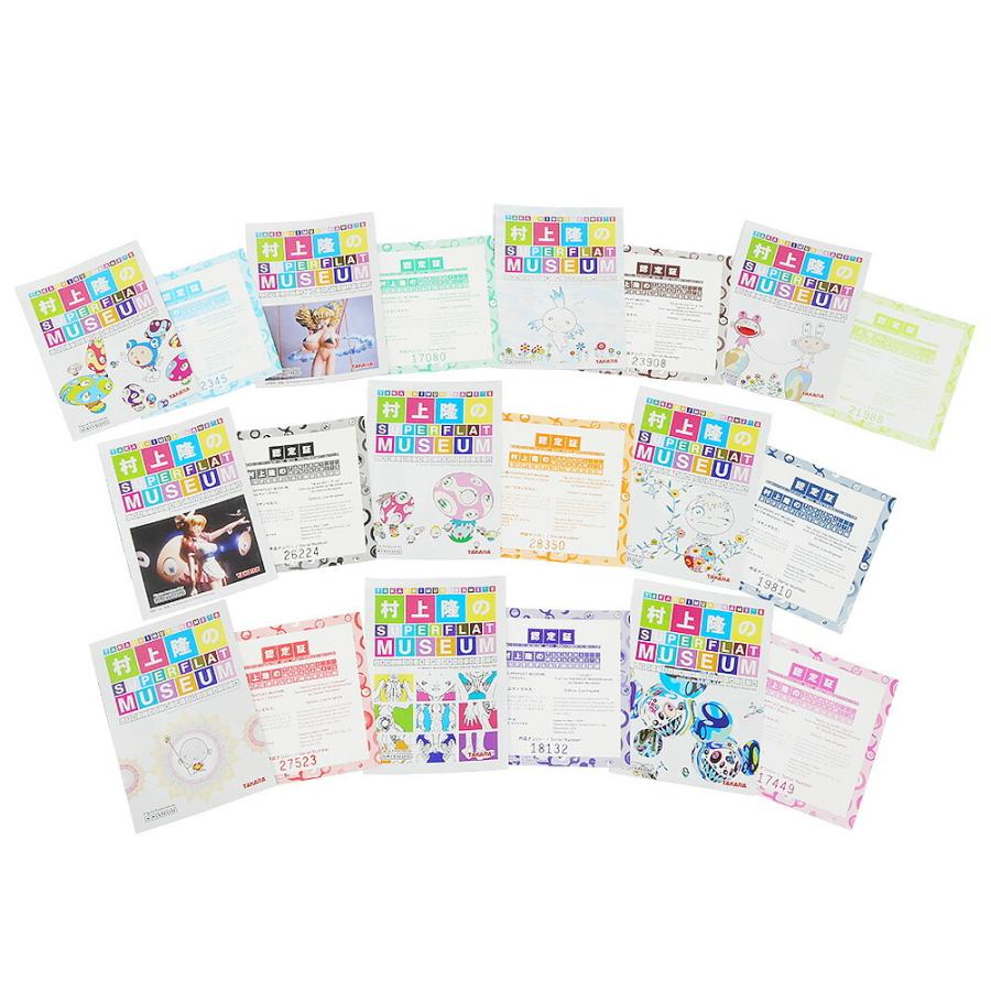 村上隆 海洋堂 フィギュア スーパーフラットミュージアム ロサンジェルスエディション コンプリート10点セット ディスプレイケース付き 村上隆 海洋堂