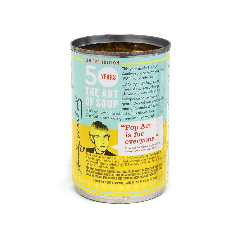 アンディ・ウォーホル キャンベルスープ 空缶 スカイブルー & イエロー トマト 2012年 記念限定版 Andy Warhol Campbell's Soup Can｜far-out｜02