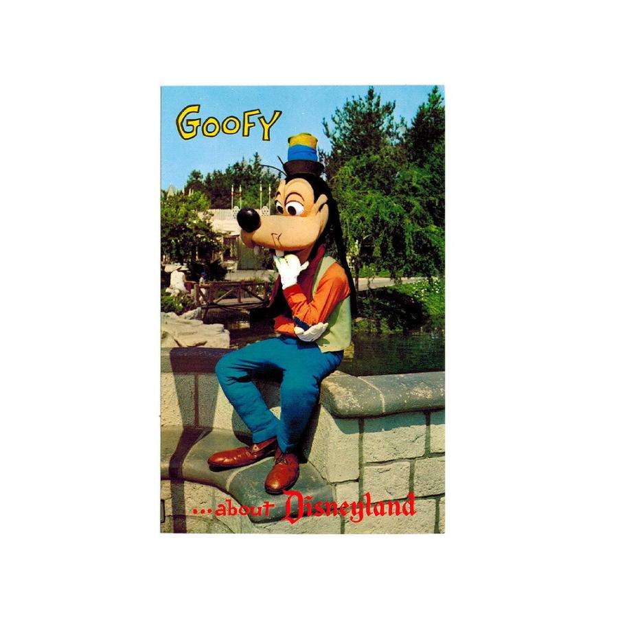 グーフィー ディズニーランド ポストカード 絵はがき 1970年代