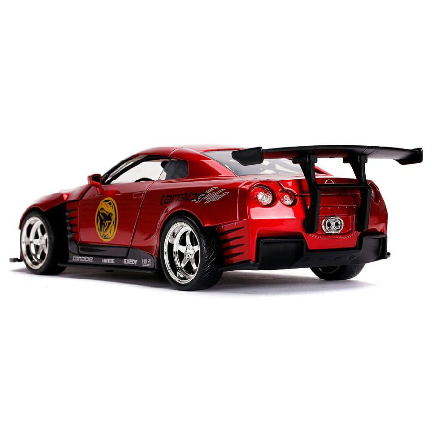 パワーレンジャー レッドレンジャー フィギュア付き メタルダイキャスト ミニカー 2009 日産 GT-R (R35) 1/24スケール 赤 Nissan GTR Power Rangers｜far-out｜03