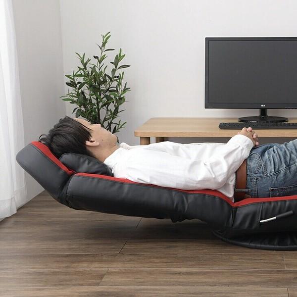 あぐらがかける超ハイバック回転座椅子     商品情報    あぐらがかける超ハイバック回転座椅子 レッド×ブラック F1112811740(10902円)