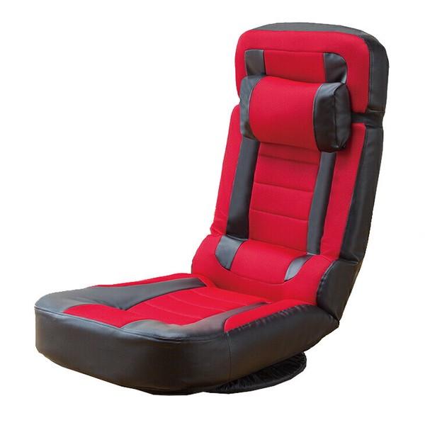 あぐらがかける超ハイバック回転座椅子     商品情報    あぐらがかける超ハイバック回転座椅子 レッド×ブラック F1112811740(10902円)