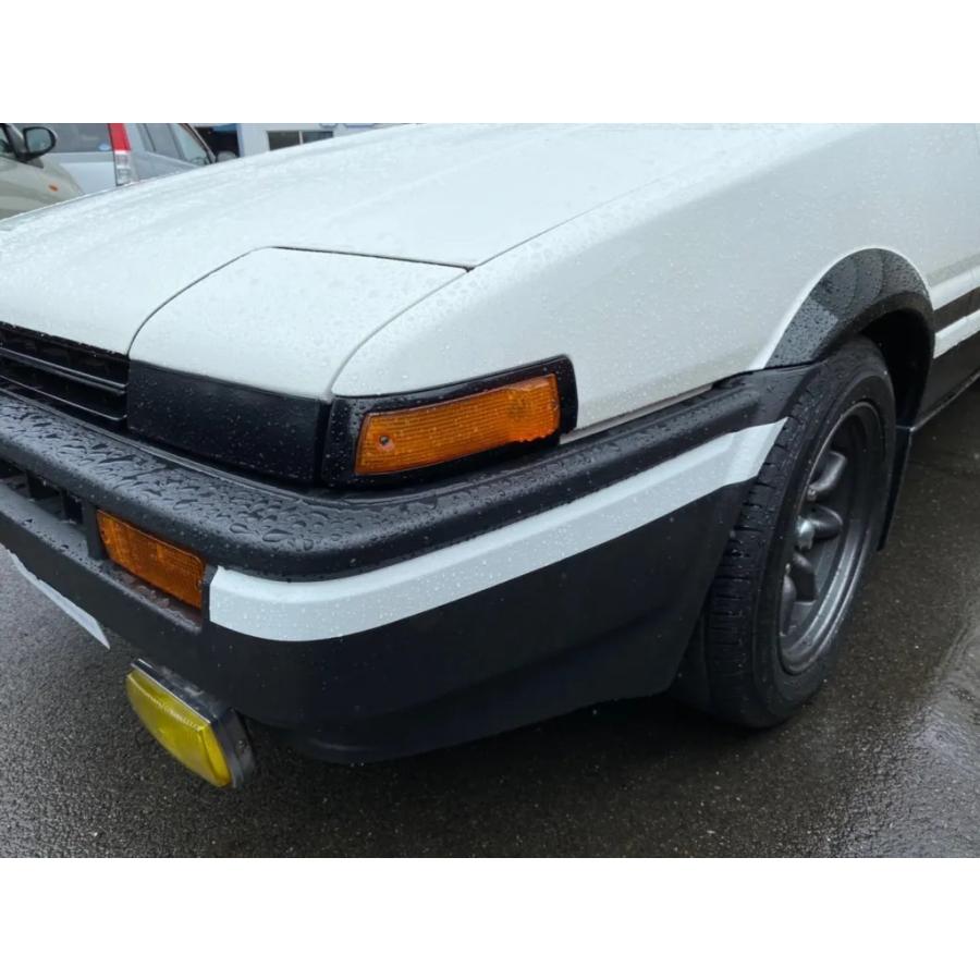 AE86 後期　トレノ3ドア　サイドモール一式　黒/銀 IG1771 1/18 Toyota Sprinter Trueno (AE86) 3Door TK-Street