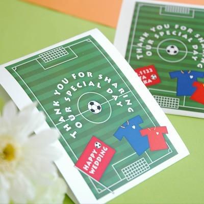 結婚式 プチギフト / 中身が選べるプチギフト 「サッカー（名入れなし）」30個から / お見送り ギフト 二次会 パーティー イベント｜farbe