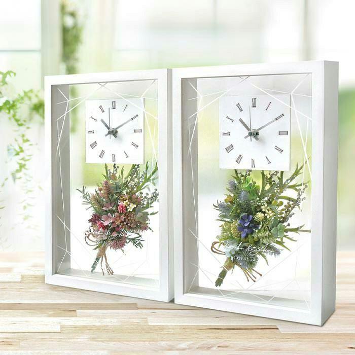 花時計 壁掛け時計 ギフト おしゃれ プレゼント 両親贈呈用 ウエディングギフト 花時計 壁掛け ギフト おしゃれ プレゼント 結婚のプレゼント