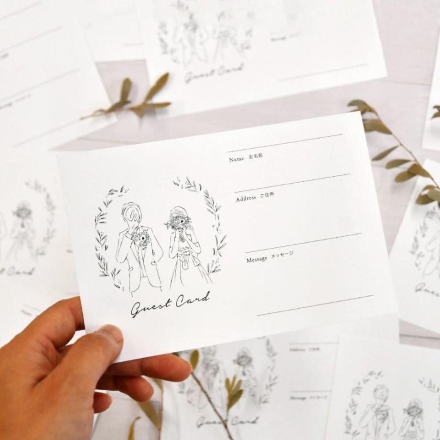 供え 結婚式 ゲストカード 芳名カード Bride And Groom ドレス 枚入 受付 芳名帳 ゲストブック Aynaelda Com