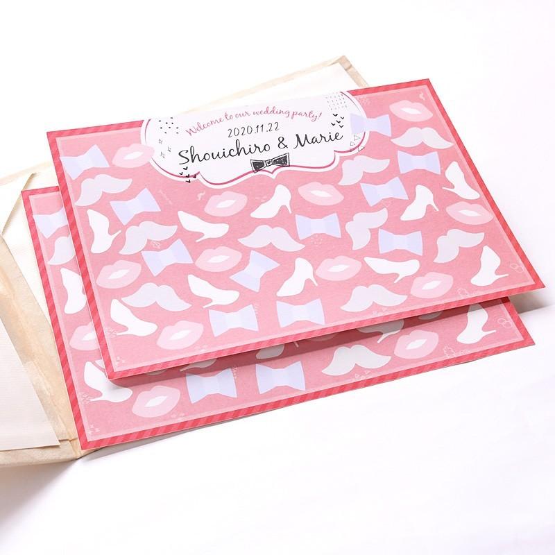 結婚式 ゲストブック / 寄せ書き芳名帳 「ポップスウィート」 二次会