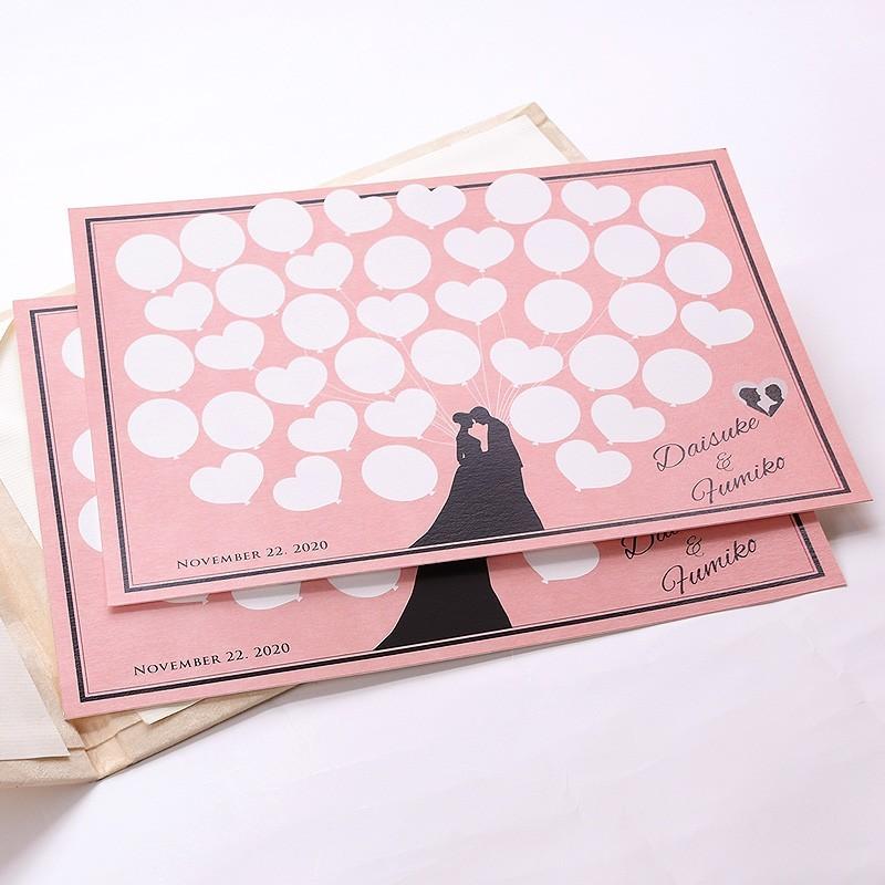 結婚式 ゲストブック / 寄せ書き芳名帳 「シルエット」 二次会