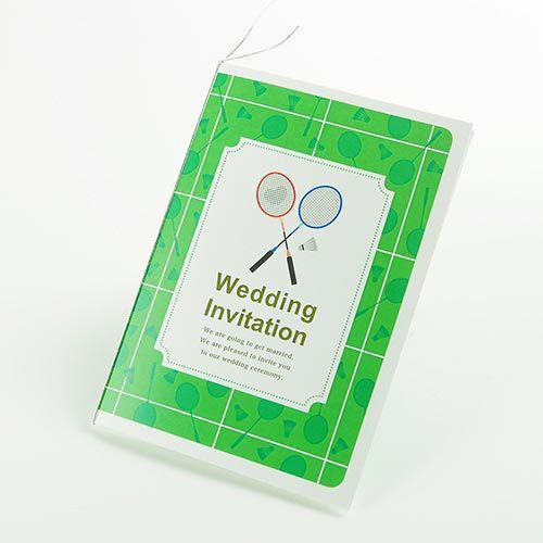 バドミントン 招待状手作りセット 結婚式 招待状 Hm I Badminton 結婚式グッズ ギフトのお店 Farbe 通販 Yahoo ショッピング