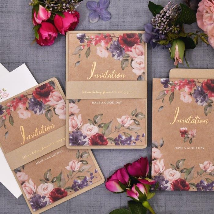 結婚式 招待状 手作り 招待状diy手作りセット ローズ マダー 1名様分 ローズ クラフト風 Hm I Rosemadder 結婚式グッズ ギフトのお店 Farbe 通販 Yahoo ショッピング