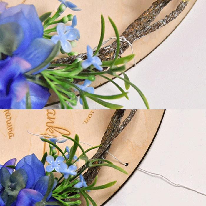 結婚式 両親プレゼント / 花嫁の手紙 木製レーザー刻印「リース」 / 贈呈品 手紙|farbe|04