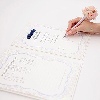 結婚式 結婚証明書 ゲスト参加型結婚証明書 フェリスタ ネイビー 人前式 Mc Felistanavy 結婚式グッズ ギフトのお店 Farbe 通販 Yahoo ショッピング
