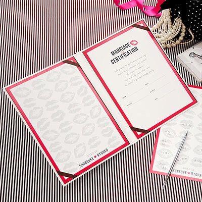 コンビニ受取対応商品 結婚証明書 リップ ゲスト参加型 人前式 結婚式 再値下げ Baanorachon Com