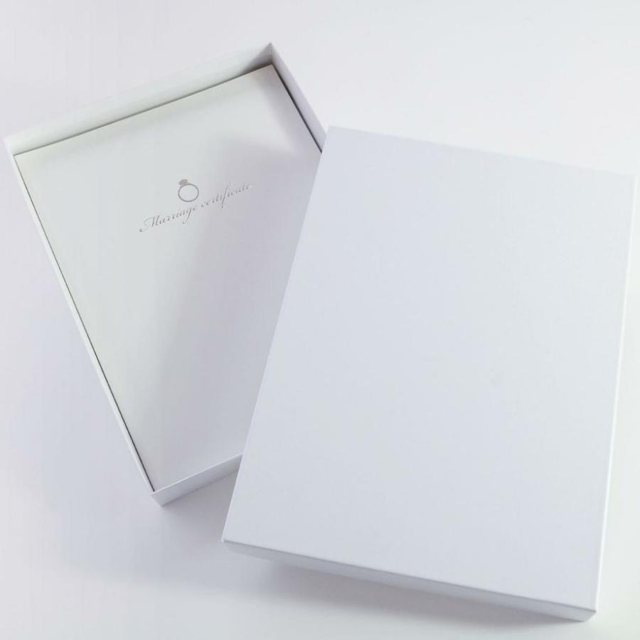 結婚証明書 教会式 チャペル式 人前式 王道 清楚 上品 ホワイト シンプル おしゃれ 写真台紙 台紙 用紙「リング」 |  | 11
