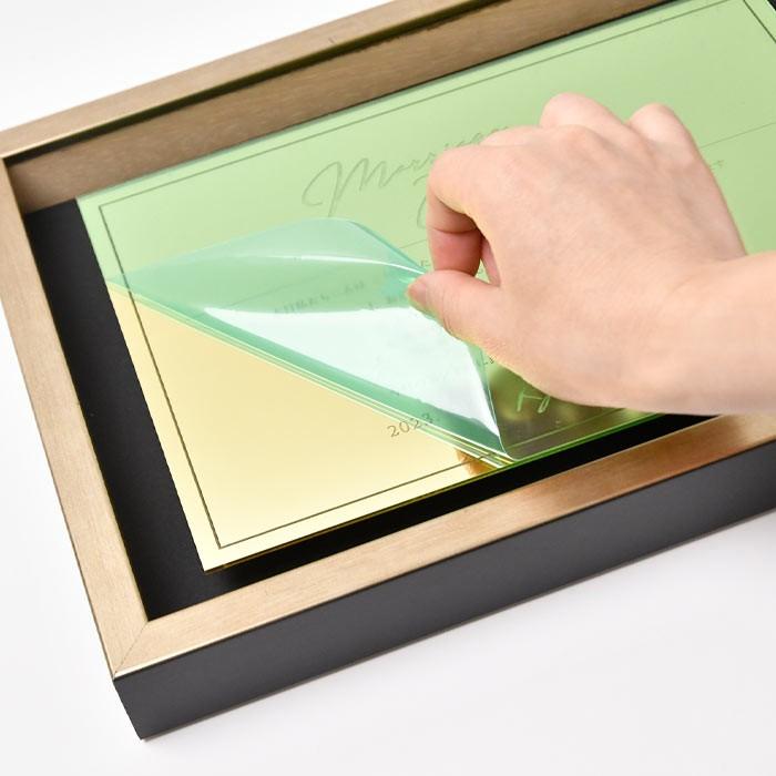 結婚式 ウェディング 結婚証明書 / アクリルミラー結婚証明書 ゴールドプレート |  | 07