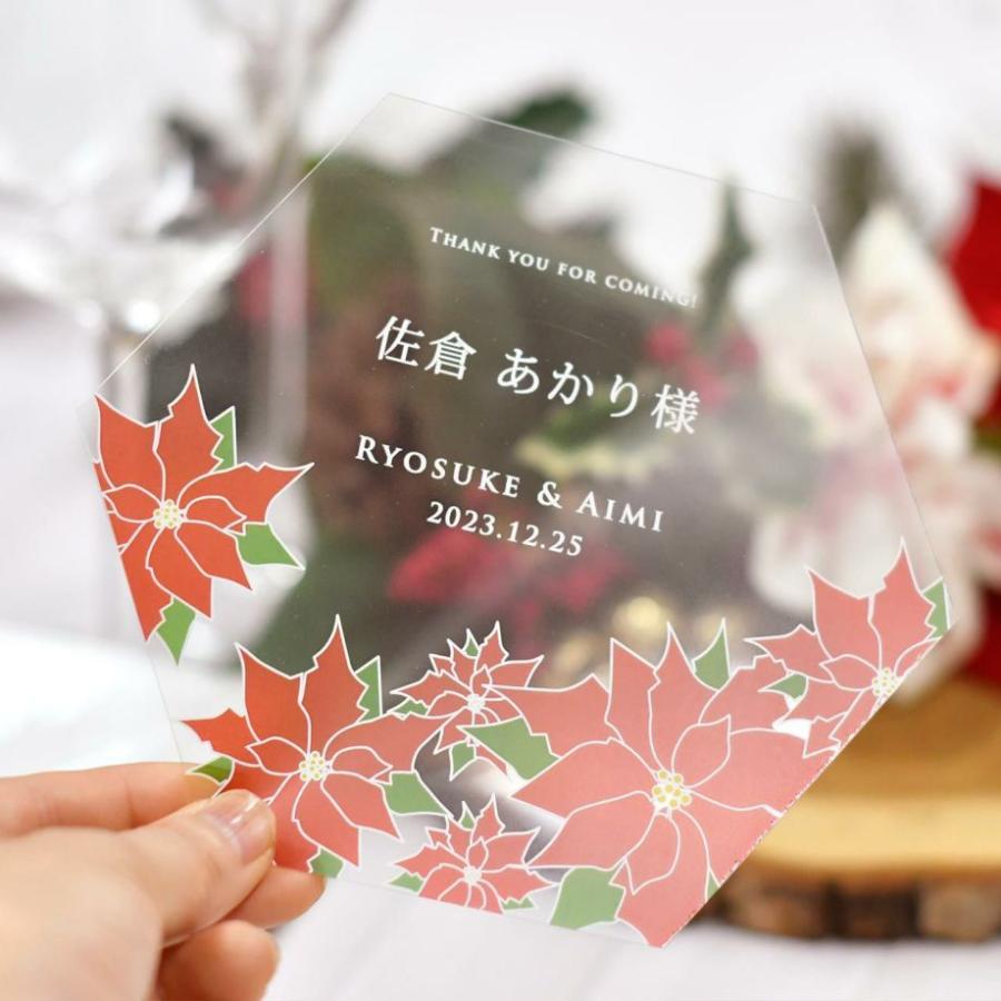 結婚式 席札 感染防止対策アイテム 席札としても使える クリア素材のフェイスシールド ポインセチア 1名様分 Od C Faceshield Ps 結婚式グッズ ギフトのお店 Farbe 通販 Yahoo ショッピング