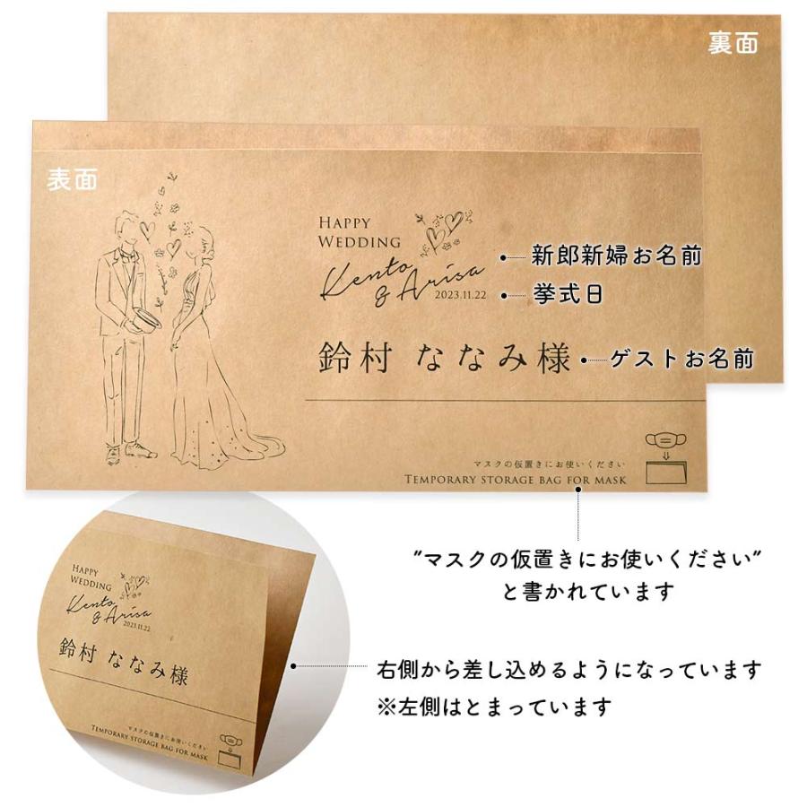 結婚式 席札 マスク置き マスクキーパー席札 Bride And Groom ドレス Od C Maskkeeper01 結婚式グッズ ギフトのお店 Farbe 通販 Yahoo ショッピング
