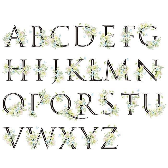 招待状 「イニシャルフラワー」（入力印刷込）/ 結婚式 |  | 07