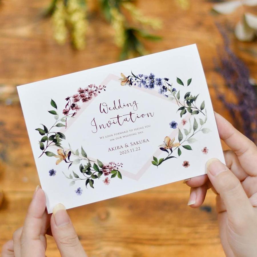 少人数家族のみ結婚式専用招待状 ナチュレ 5部セット Od Is Nature 結婚式グッズ ギフトのお店 Farbe 通販 Yahoo ショッピング