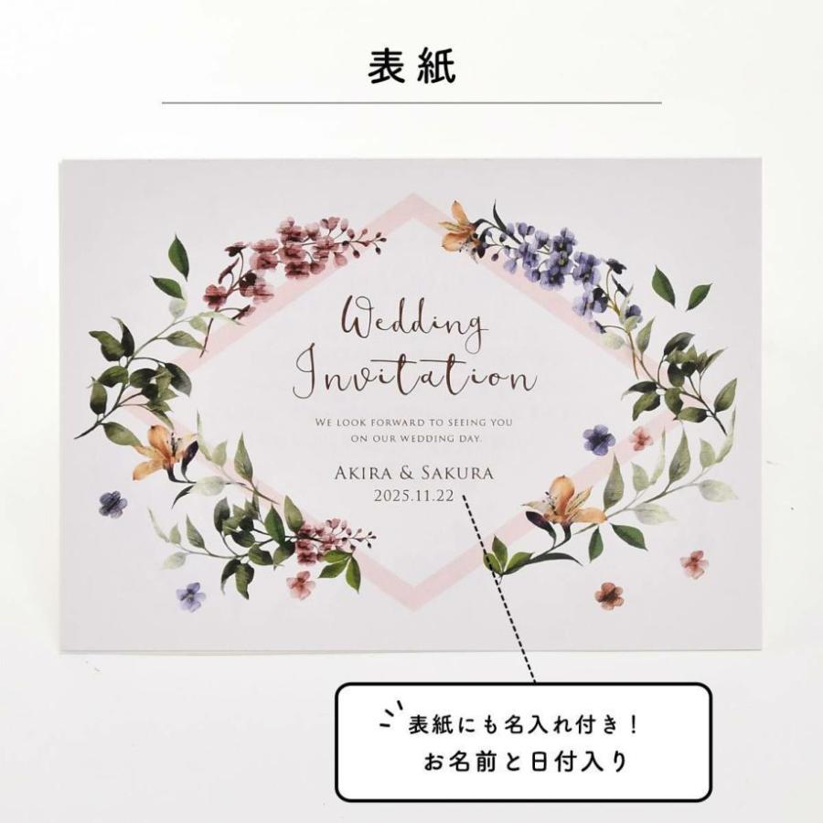 少人数家族のみ結婚式専用招待状 ナチュレ 5部セット Od Is Nature 結婚式グッズ ギフトのお店 Farbe 通販 Yahoo ショッピング