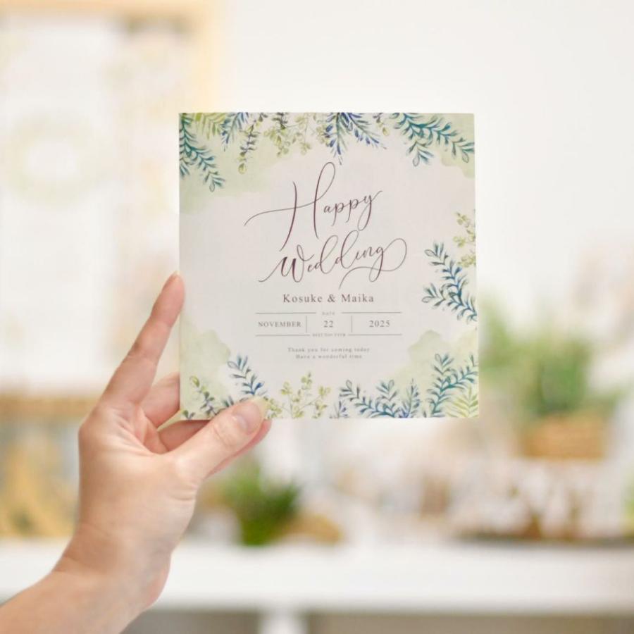 結婚式 家族紹介付きプロフィールしおり 入力印刷込み リーフグリーナ 10部セット Od Pb Leafgreena 結婚式グッズ ギフトのお店 Farbe 通販 Yahoo ショッピング