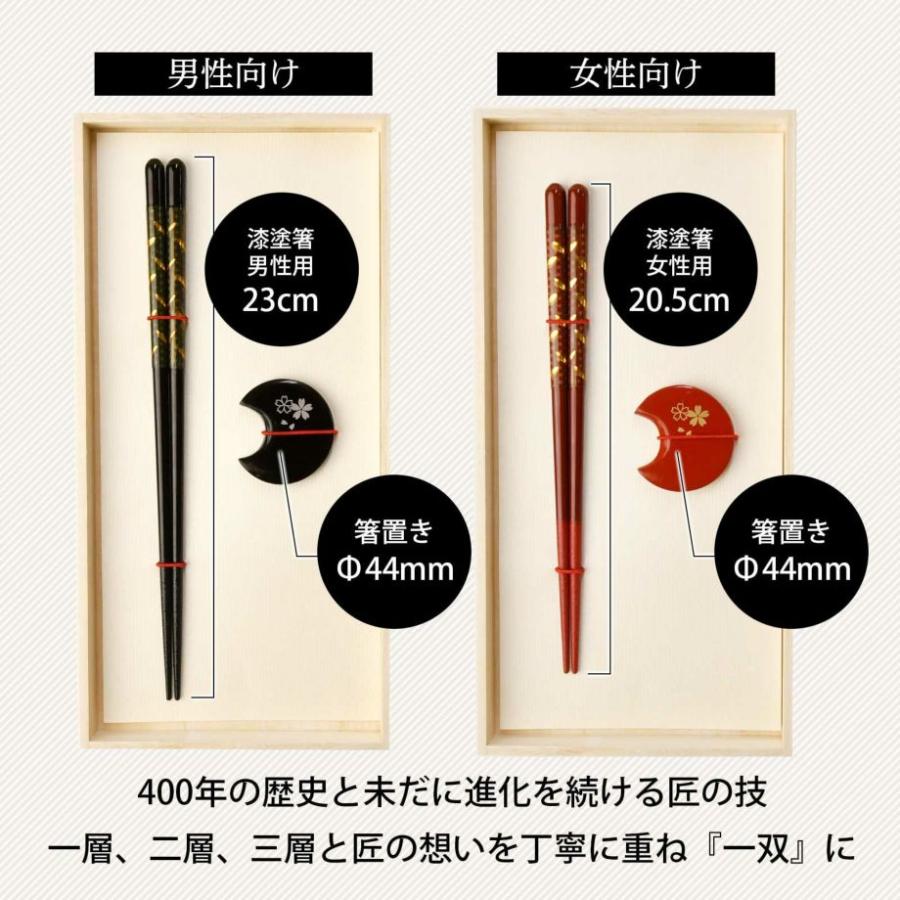 両親贈呈品 プレゼント ギフト お箸 箸置き 食洗機OK 1膳 結婚式 お礼 お祝い 「1膳用 箸＆箸置き 荘園（しょうえん）＆華桜（はなざくら）」 |  | 06