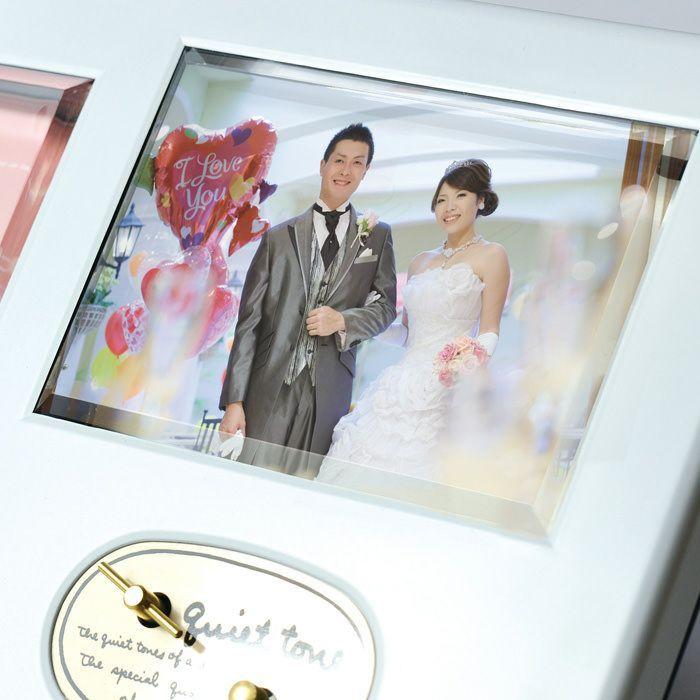 結婚式 贈呈品 / 「サンクスオルゴール バタフライ」（フォトフレーム