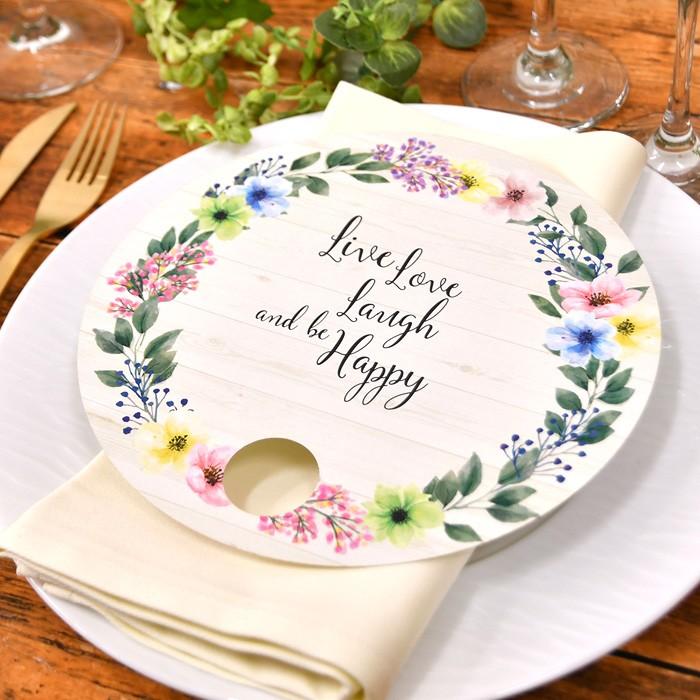 結婚式 席札 / 席札になる丸型うちわ（1名様分）/ うちわ |  | 02