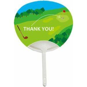 結婚式 披露宴 演出 ギフト お見送りギフト / プチサンクスうちわ ゴルフ（30部から） |  | 01