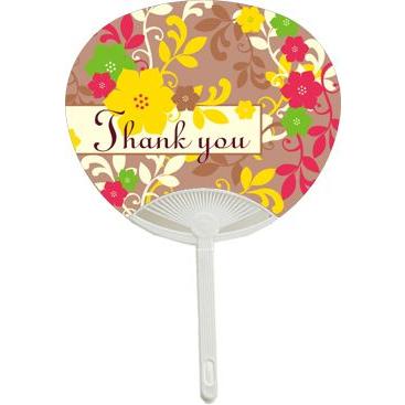 お見送りギフトに プチサンクスうちわ アマータ（30部から） | 