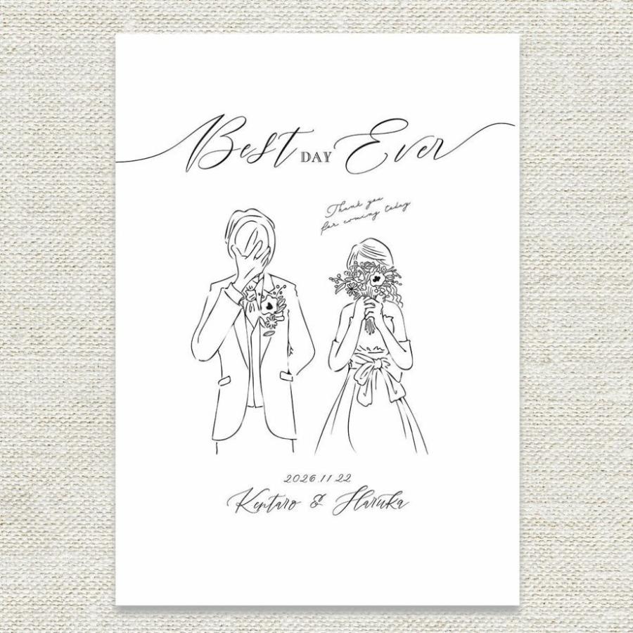 結婚式 ウェルカムボード 線画ウェルカムボードdiyペーパー ウェディング A3サイズ 手作り ペーパー 二次会 パーティー We Designpaper Sgwd 結婚式グッズ ギフトのお店 Farbe 通販 Yahoo ショッピング