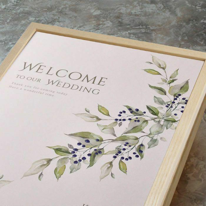 即日出荷対応休止中 / ウェルカムボード「カルムリーフ」/ 結婚式 ウェルカムボード |  | 02