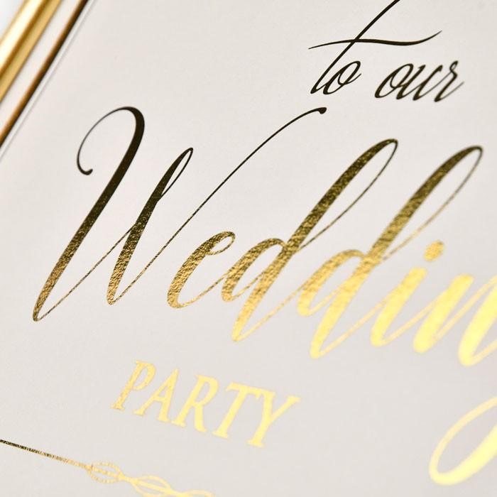 金箔のウェルカムボード「クレール」 / 結婚式 ウェルカムボード |  | 02