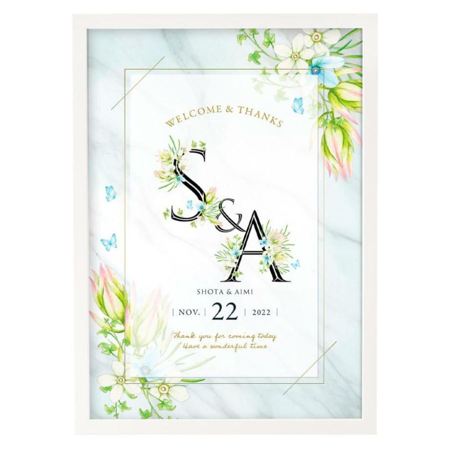 即日出荷対応休止中 / イニシャルフラワーウェルカムボード※ / 結婚式 ウェルカムボード |  | 02