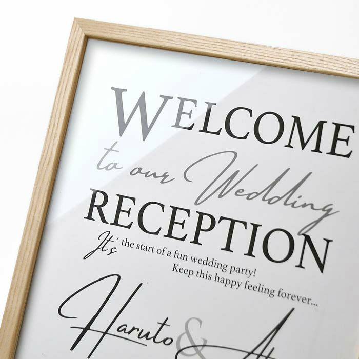 即日出荷対応休止中 / シンプルウェルカムボード ミニマルデザイン「D」/ 結婚式 ウェルカムボード |  | 03